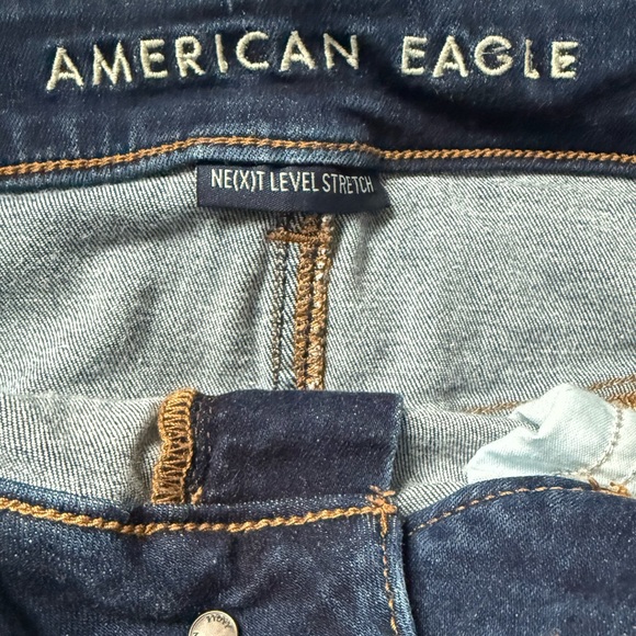 American Eagle Stretch Hi-Rise Denim Mini Skirt - Picture 4 of 7